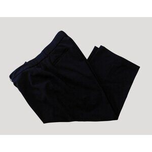 Briggs Capri Pants Size 14 Navy Blue Elastic at Waist Polyester Blend